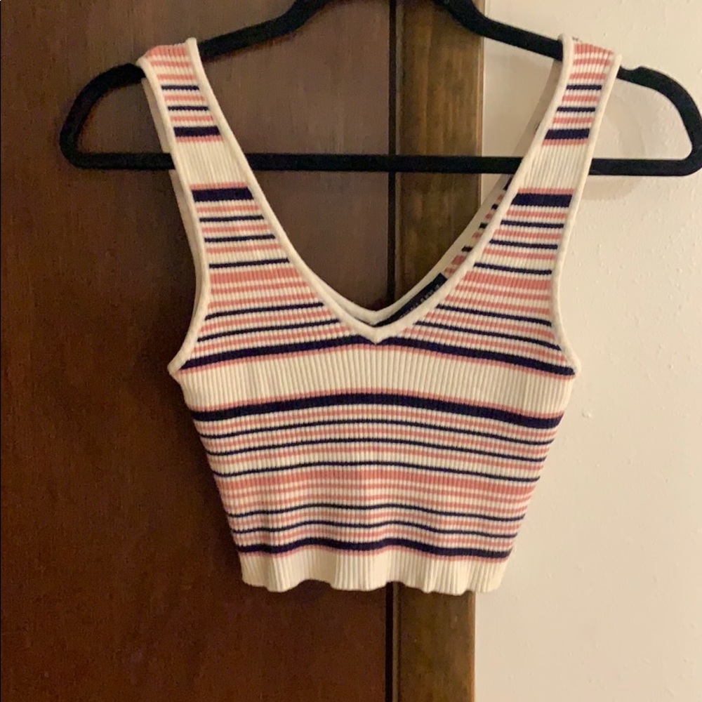 Stripped crop tank